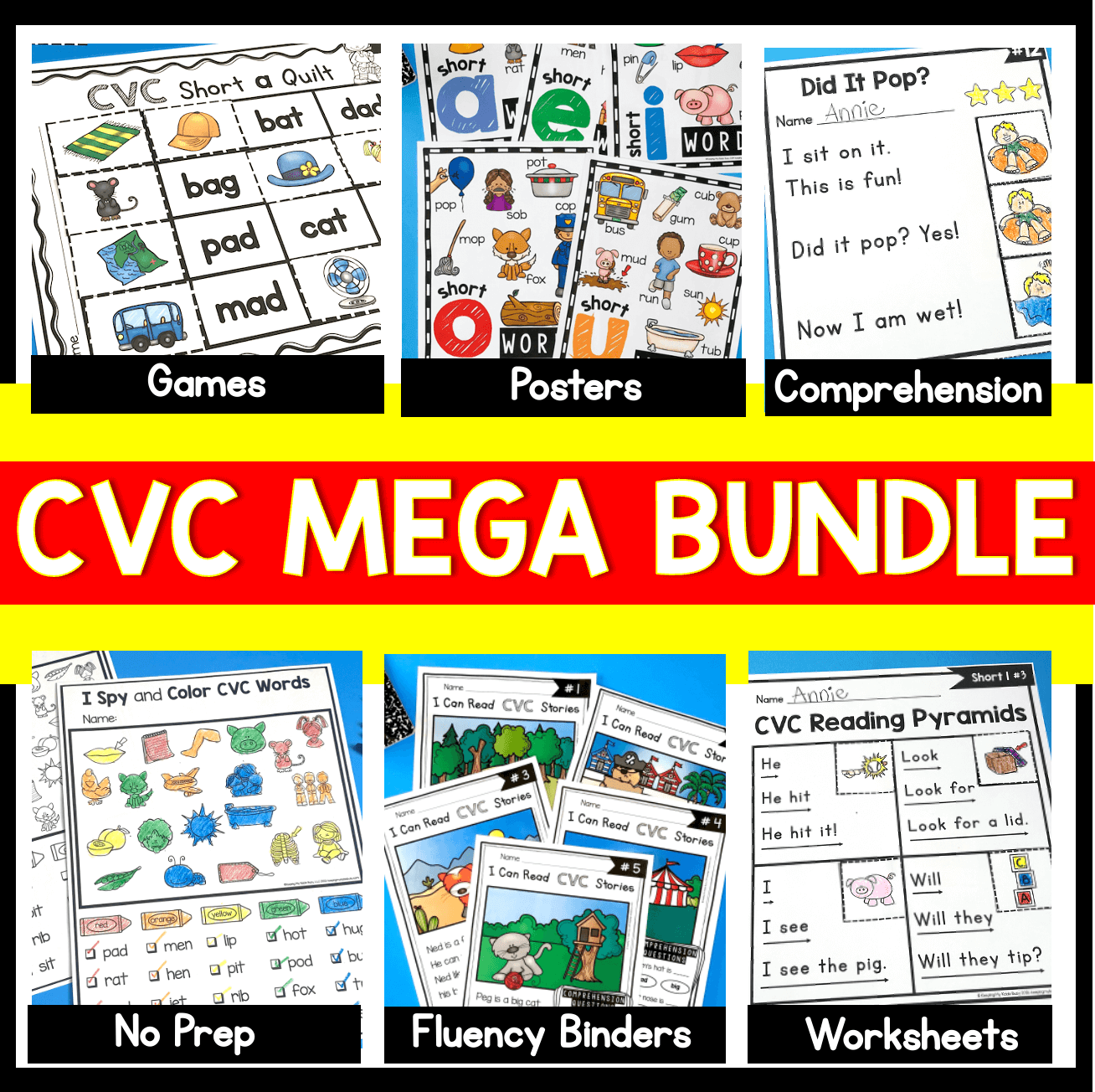 Ultimate CVC Words Resource Roundup - Decodable Activities and